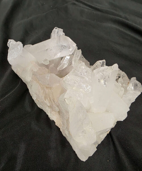 Large Premium Rock Crystal Quartz Candle Holder 46 Clear Crystal White Tealight Holders 1.341g H10xW17xD10cm - Image 5