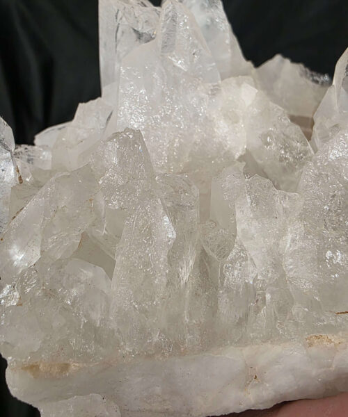Large Premium Rock Crystal Quartz Candle Holder 46 Clear Crystal White Tealight Holders 1.341g H10xW17xD10cm - Image 9
