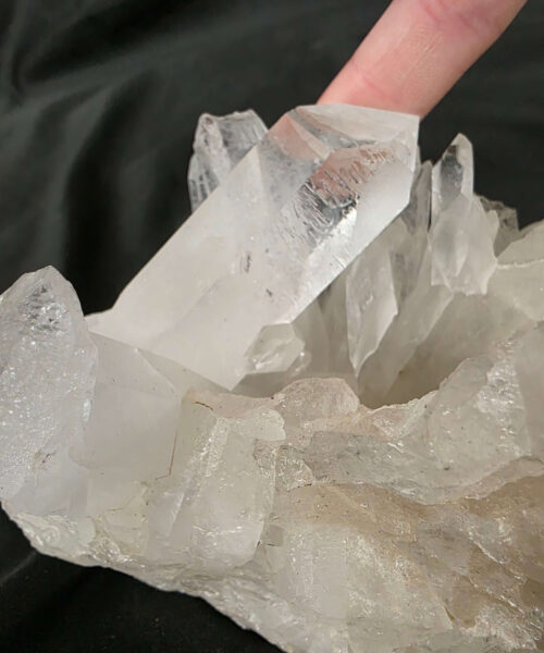Large Premium Rock Crystal Quartz Candle Holder 46 Clear Crystal White Tealight Holders 1.341g H10xW17xD10cm - Image 10