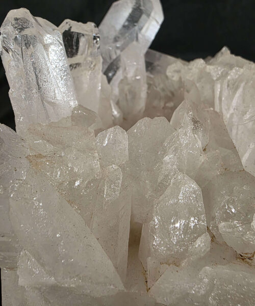 Large Premium Rock Crystal Quartz Candle Holder 47 Clear Crystal White Tealight Holders 1.713g H10xW14xD12cm - Image 10