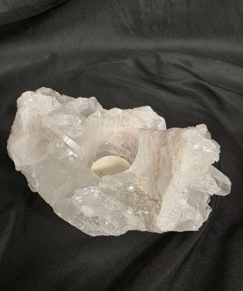 Large Premium Rock Crystal Quartz Candle Holder 48 Clear Crystal White Tealight Holders 1.217g H9xW16xD12cm - Image 10