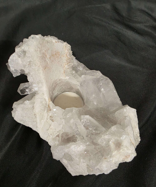Large Premium Rock Crystal Quartz Candle Holder 48 Clear Crystal White Tealight Holders 1.217g H9xW16xD12cm - Image 8