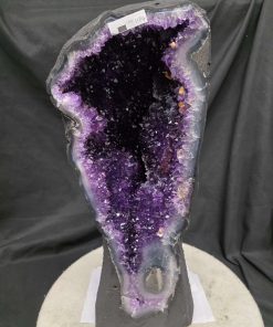 Tall Amethyst Crystal Geode 1104 Premium Queen Grade 17.26kg – H47xW19xD18cm