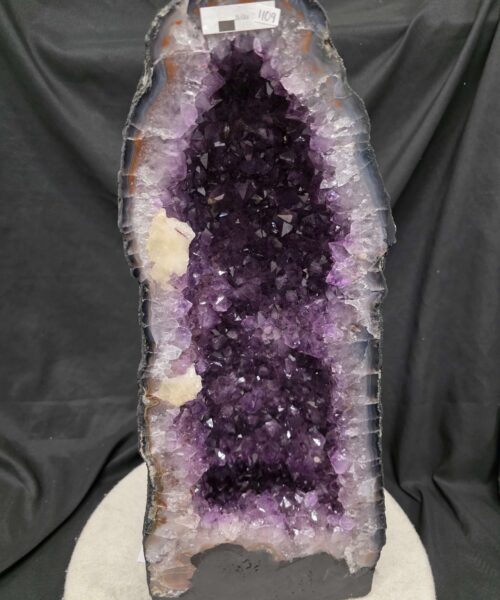 Tall Amethyst Crystal Geode 1109 Premium Queen Grade 20.43kg – H52xW22xD16cm - Image 10