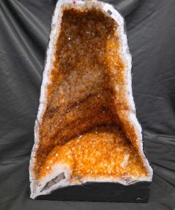 Tall Citrine Geode 537 Crystal Cluster Druzy Premium Grade 30.48kg H49xW33xD22cm