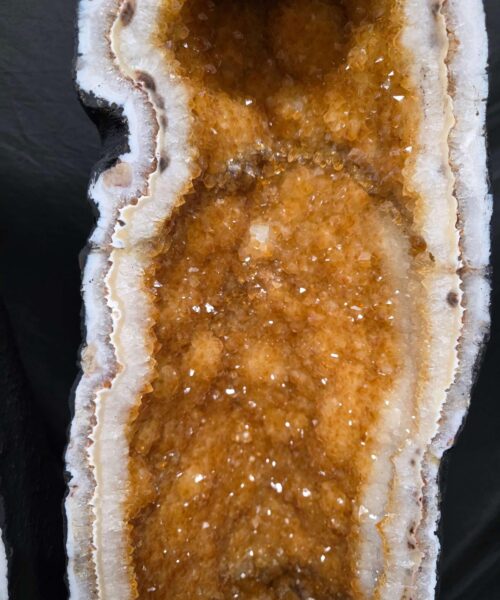 Tall Citrine Geode PAIR 554-555 Crystal Cluster Druzy Premium Grade 42kg each H66xW24xD20cm - Image 4