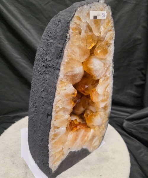 Alternative view of Citrine Geode 516 Crystal Cluster Druzy Premium Grade 18.03kg H36xW19xD17cm