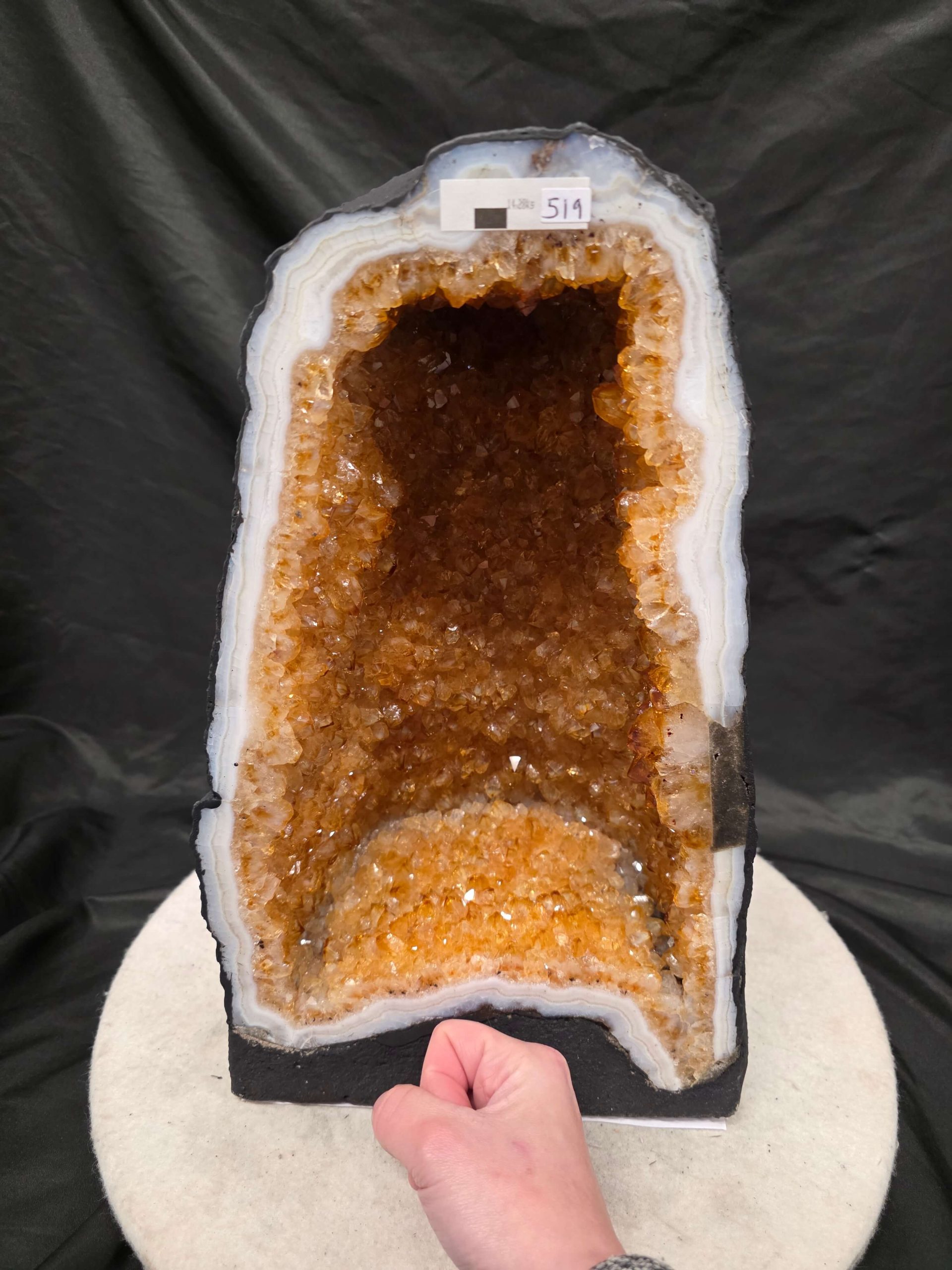 Citrine Geode 519 4-12
