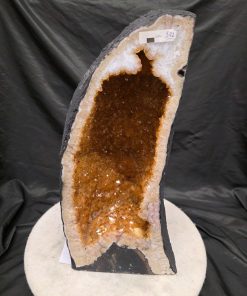 Tall Citrine Geode 522 Crystal Cluster Druzy Premium Grade 15.69kg H49xW20xD17cm