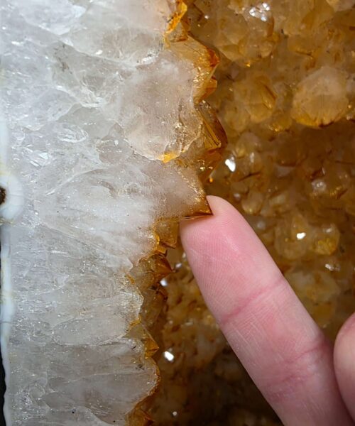 Citrine Geode 524 Crystal Cluster Druzy Premium Grade 18.69kg H42xW24xD19cm - Image 10