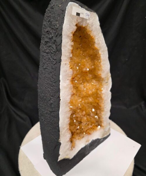 Alternative view of Citrine Geode 524 Crystal Cluster Druzy Premium Grade 18.69kg H42xW24xD19cm