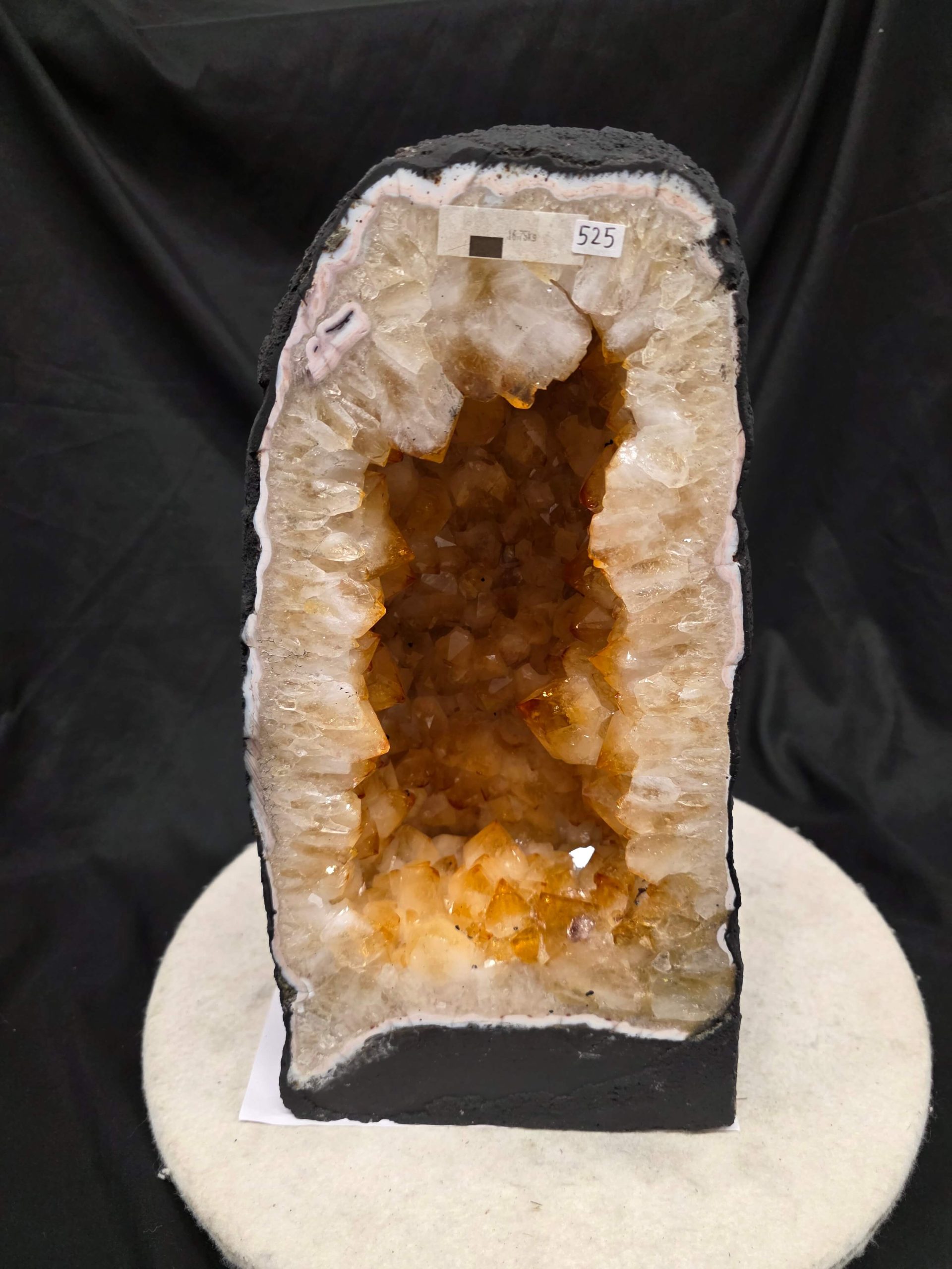 Citrine Geode 525 1-12