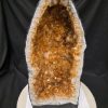Tall Citrine Geode 530 Crystal Cluster Druzy Premium Grade 18.12kg H46xW20xD17cm