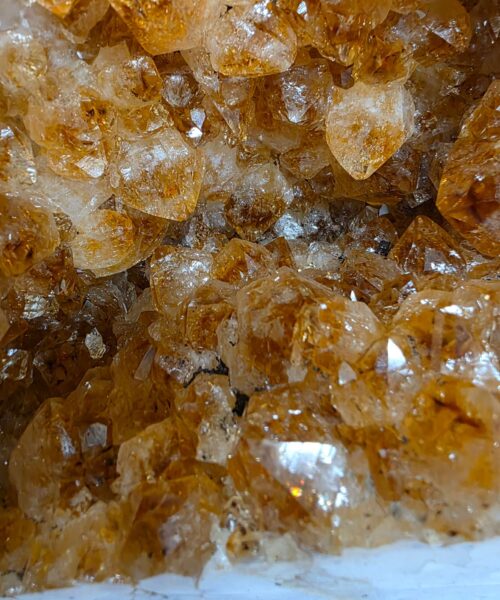 Tall Citrine Geode 530 Crystal Cluster Druzy Premium Grade 18.12kg H46xW20xD17cm - Image 11