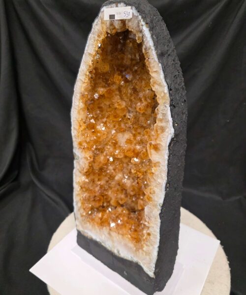 Tall Citrine Geode 530 Crystal Cluster Druzy Premium Grade 18.12kg H46xW20xD17cm - Image 3