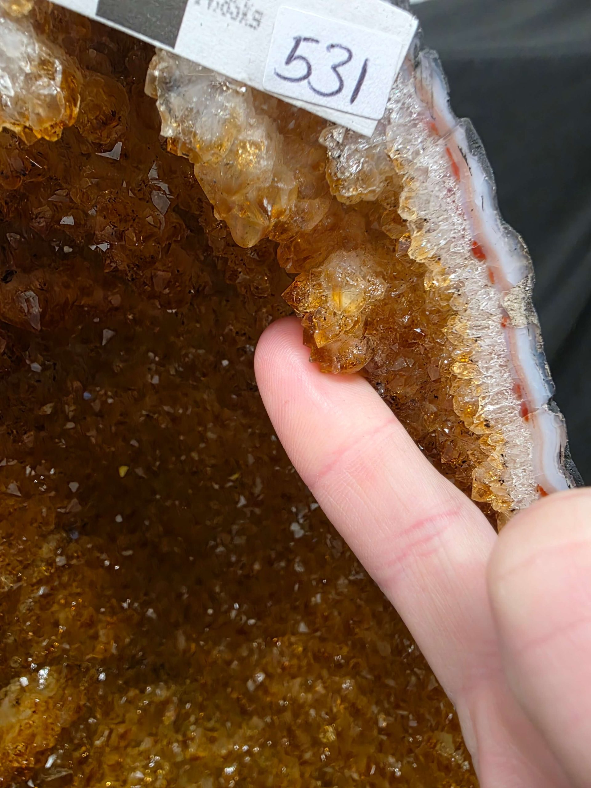 Citrine Geode 531 7-12