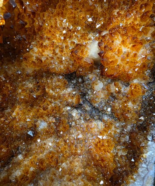 Tall Citrine Geode PAIR 550-551 Crystal Cluster Druzy Premium Grade 34kg each H74xW25xD19cm - Image 4