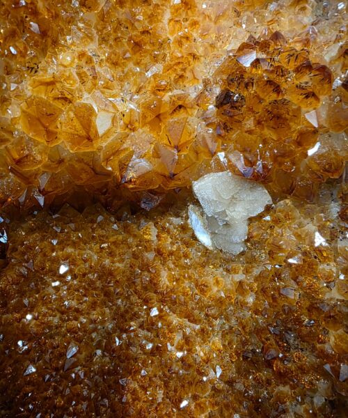 Tall Citrine Geode PAIR 550-551 Crystal Cluster Druzy Premium Grade 34kg each H74xW25xD19cm - Image 7