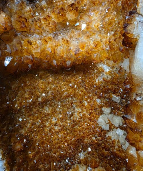 Tall Citrine Geode PAIR 550-551 Crystal Cluster Druzy Premium Grade 34kg each H74xW25xD19cm - Image 9