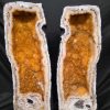 Tall Citrine Geode PAIR 554-555 Crystal Cluster Druzy Premium Grade 42kg each H66xW24xD20cm