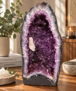 Tall Amethyst Crystal Geode 1110 Premium Queen Grade 24.34kg H46xW22xD18cm