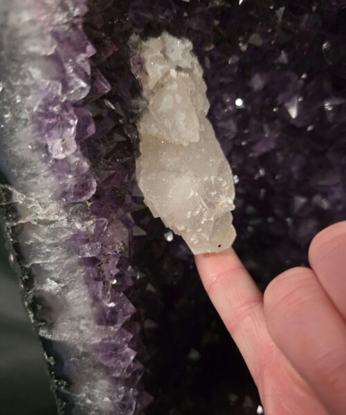 Tall Amethyst Crystal Geode 1110 Premium Queen Grade 24.34kg H46xW22xD18cm - Image 8