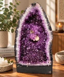 Tall Amethyst Crystal Geode 1111 Premium Queen Grade 23.41kg H46xW27xD17cm