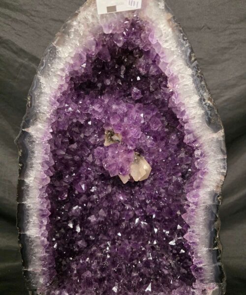 Tall Amethyst Crystal Geode 1111 Premium Queen Grade 23.41kg H46xW27xD17cm - Image 10