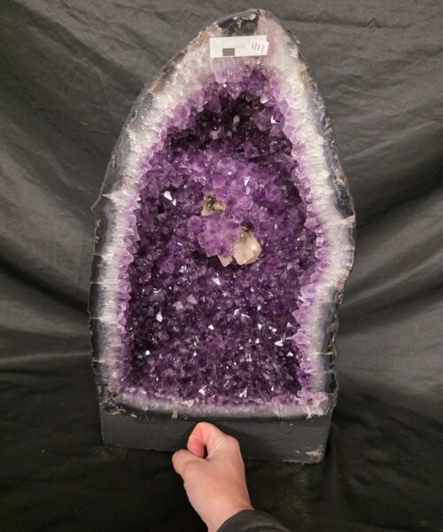 Tall Amethyst Crystal Geode 1111 Premium Queen Grade 23.41kg H46xW27xD17cm - Image 3