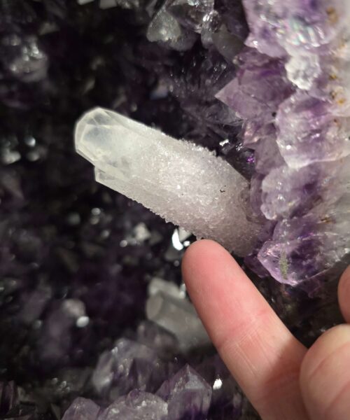 Tall Amethyst Crystal Geode 1112 Premium Queen Grade 26.23kg H49xW26xD20cm - Image 12