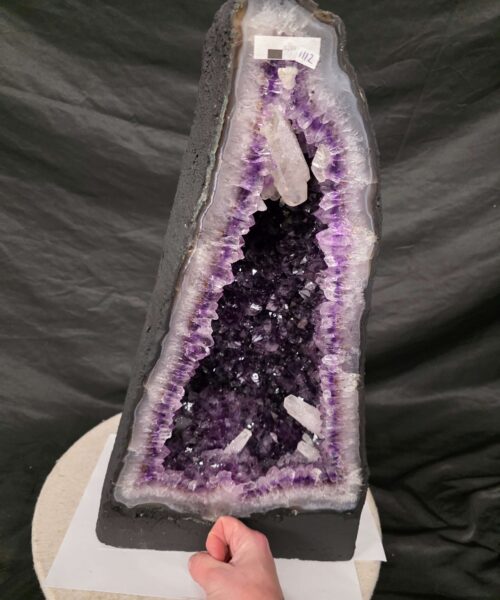 Tall Amethyst Crystal Geode 1112 Premium Queen Grade 26.23kg H49xW26xD20cm - Image 4