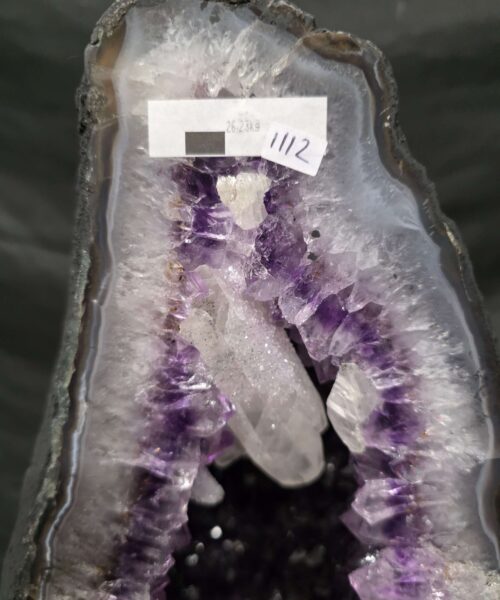 Tall Amethyst Crystal Geode 1112 Premium Queen Grade 26.23kg H49xW26xD20cm - Image 6