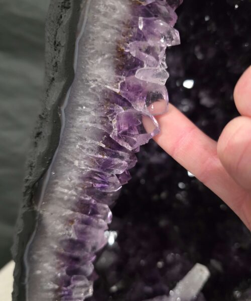 Tall Amethyst Crystal Geode 1112 Premium Queen Grade 26.23kg H49xW26xD20cm - Image 7