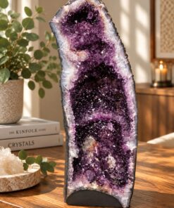 Tall Amethyst Crystal Geode 1113 Premium Queen Grade 24.23kg H57xW20xD19cm