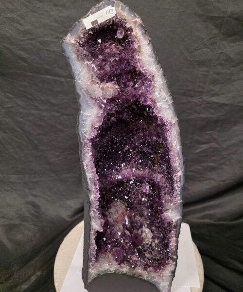 Tall Amethyst Crystal Geode 1113 Premium Queen Grade 24.23kg H57xW20xD19cm - Image 11