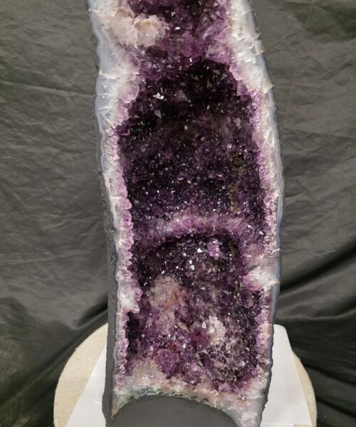 Tall Amethyst Crystal Geode 1113 Premium Queen Grade 24.23kg H57xW20xD19cm - Image 10