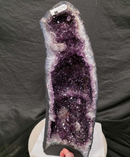 Tall Amethyst Crystal Geode 1113 Premium Queen Grade 24.23kg H57xW20xD19cm - Image 4
