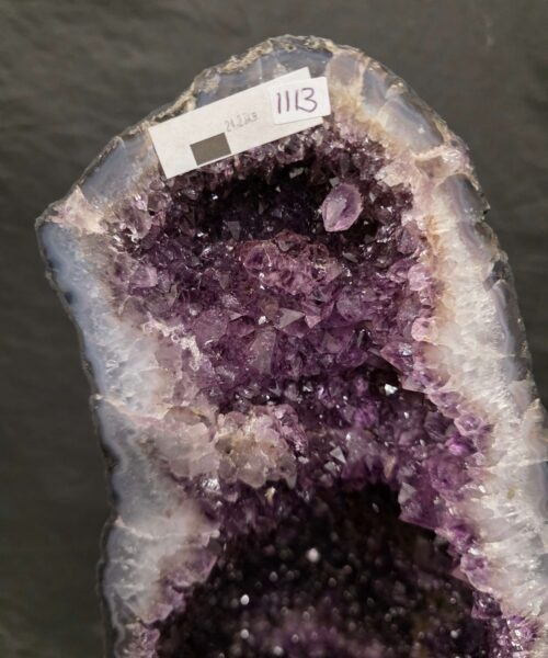 Tall Amethyst Crystal Geode 1113 Premium Queen Grade 24.23kg H57xW20xD19cm - Image 6