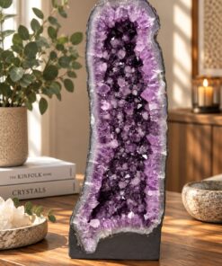 Tall Amethyst Crystal Geode 1115 Premium Queen Grade 25.33kg H60xW25xD16cm