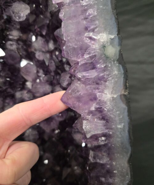 Tall Amethyst Crystal Geode 1115 Premium Queen Grade 25.33kg H60xW25xD16cm - Image 9