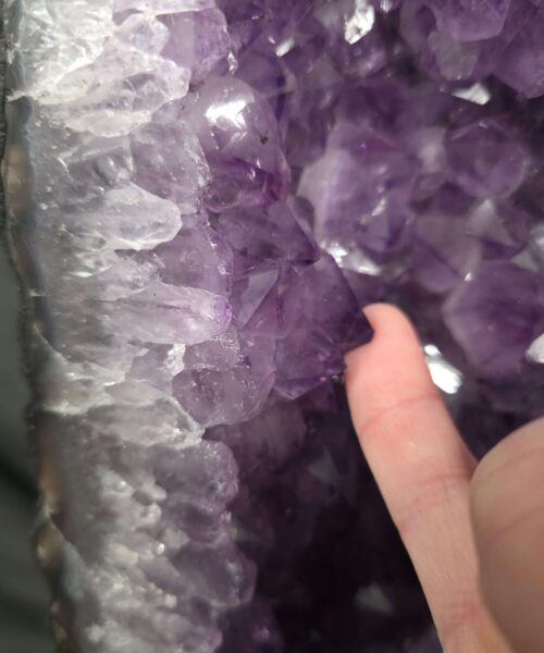 Tall Amethyst Crystal Geode 1117 Premium Queen Grade 23.92kg H72xW23xD15cm - Image 10