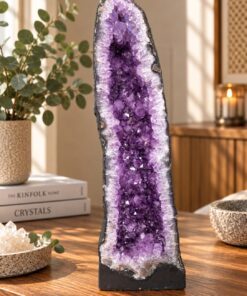 Tall Amethyst Crystal Geode 1117 Premium Queen Grade 23.92kg H72xW23xD15cm