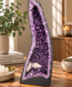 Tall Amethyst Crystal Geode 1118 Premium Queen Grade 26.88kg H70xW27xD20cm