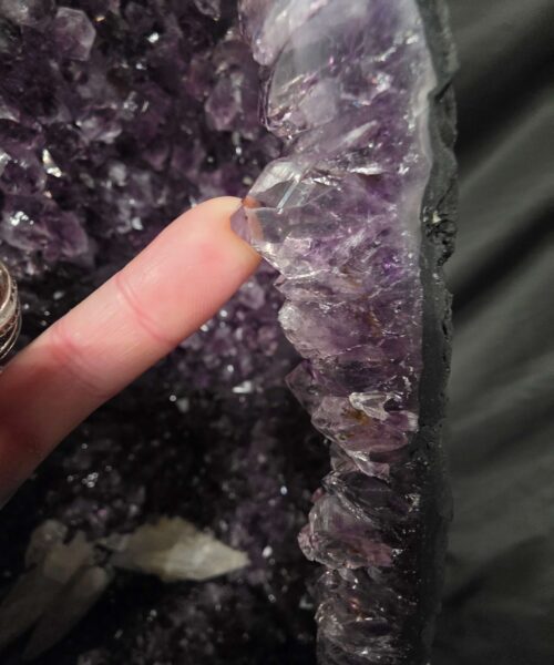 Tall Amethyst Crystal Geode 1118 Premium Queen Grade 26.88kg H70xW27xD20cm - Image 10