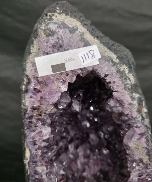 Tall Amethyst Crystal Geode 1118 Premium Queen Grade 26.88kg H70xW27xD20cm - Image 5
