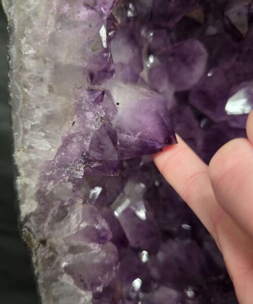 Tall Amethyst Crystal Geode 1120 Premium Queen Grade 26.10kg H72xW21xD17cm - Image 6