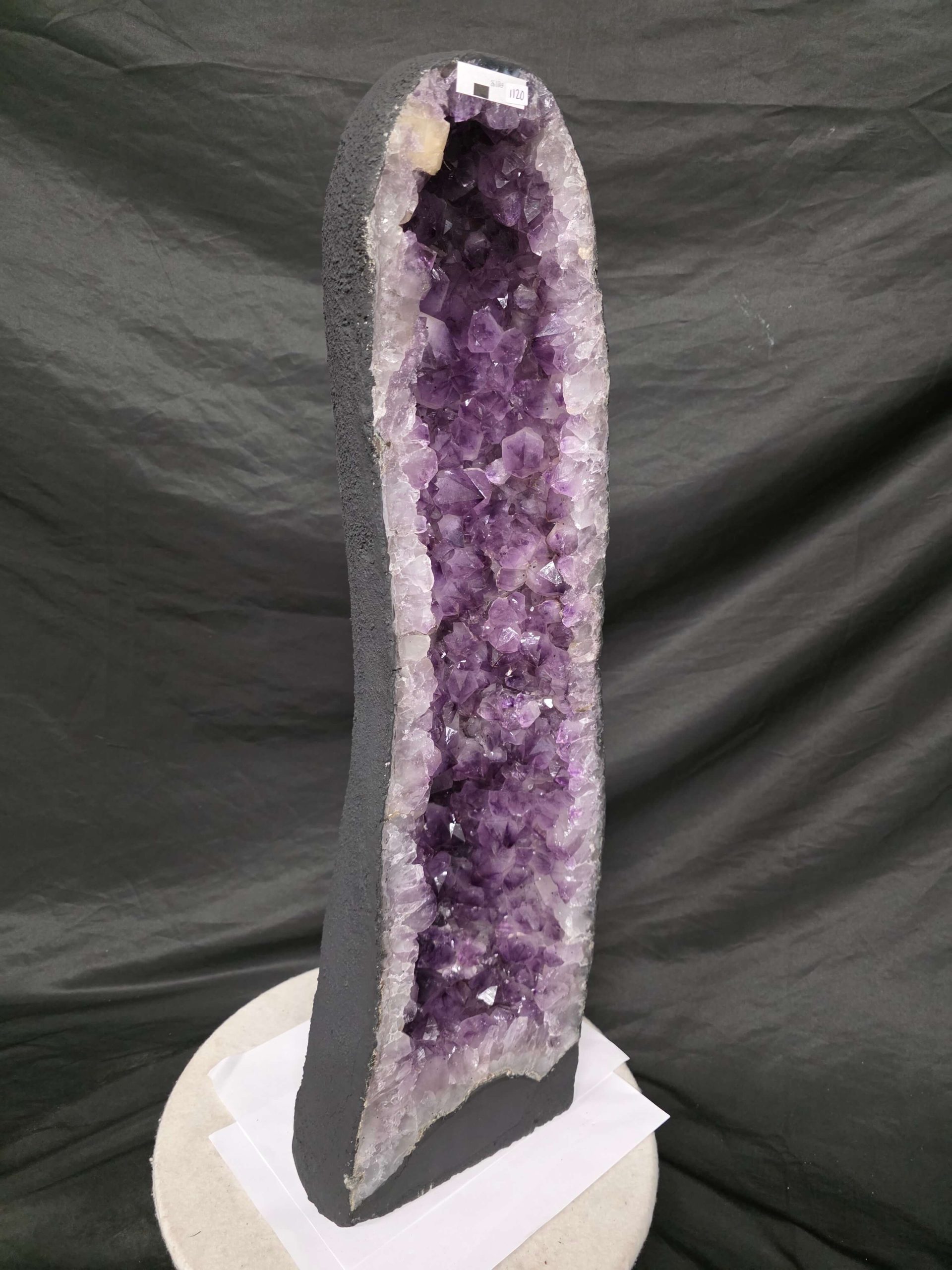 Tall Amethyst Crystal Geode 1120 Premium Queen Grade 26.10kg H72xW21xD17cm - Image 2
