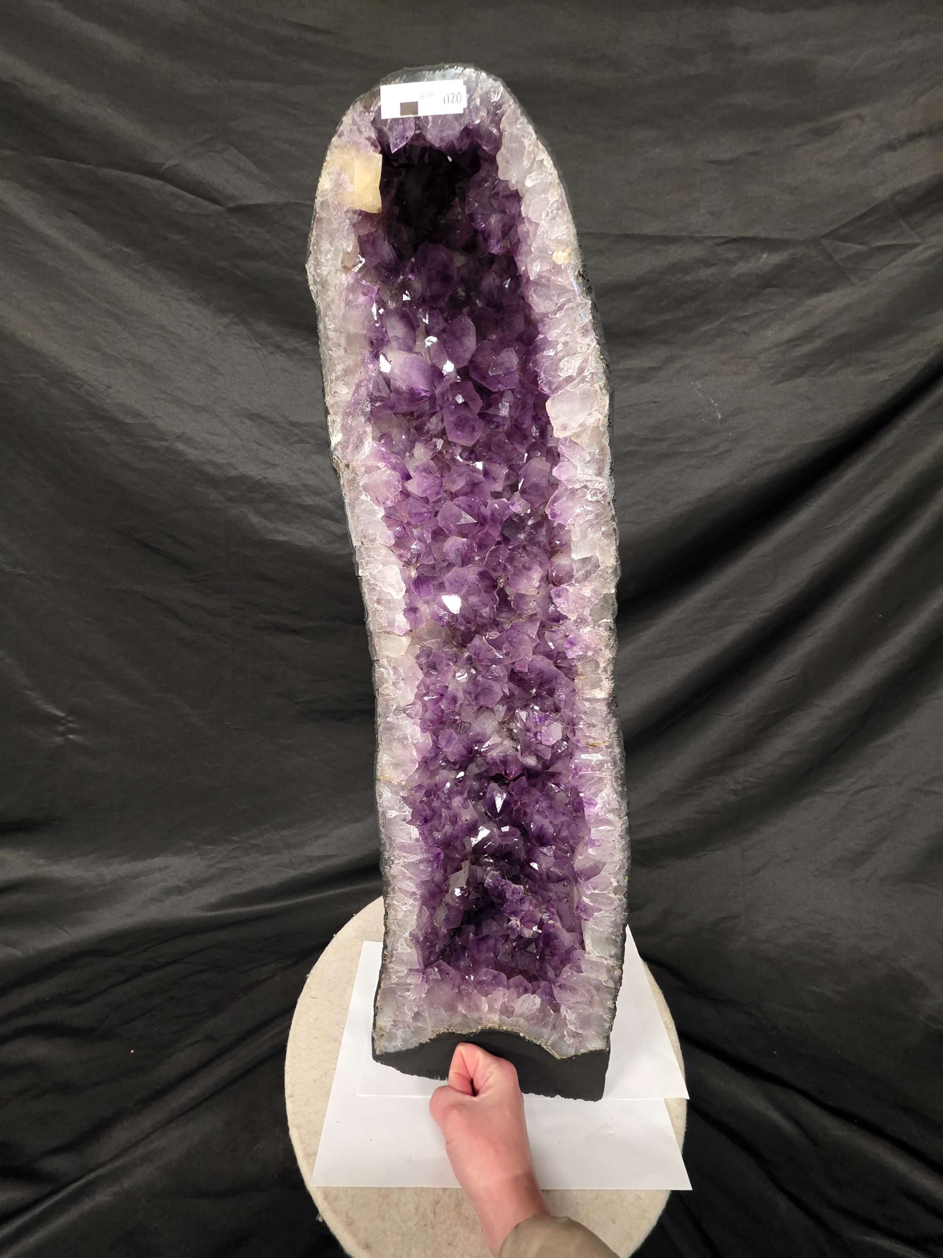 Tall Amethyst Crystal Geode 1120 Premium Queen Grade 26.10kg H72xW21xD17cm - Image 12