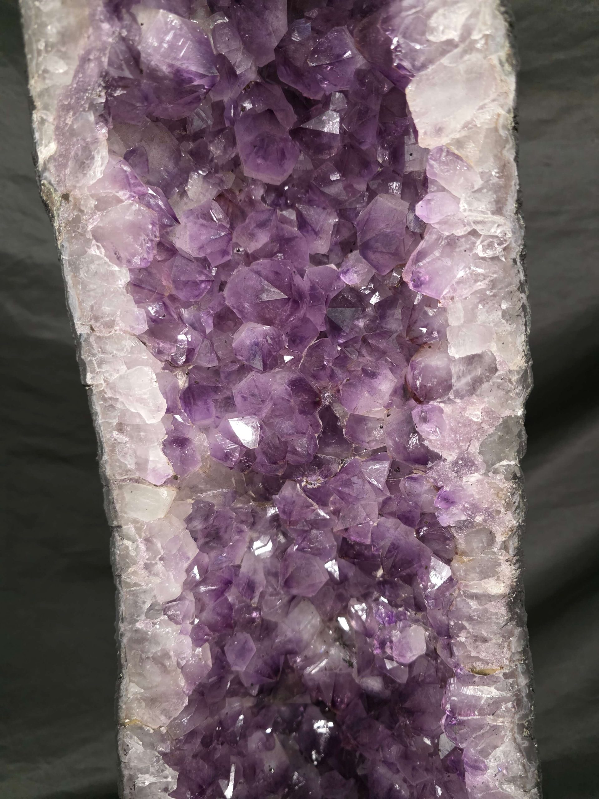 Tall Amethyst Crystal Geode 1120 Premium Queen Grade 26.10kg H72xW21xD17cm - Image 11