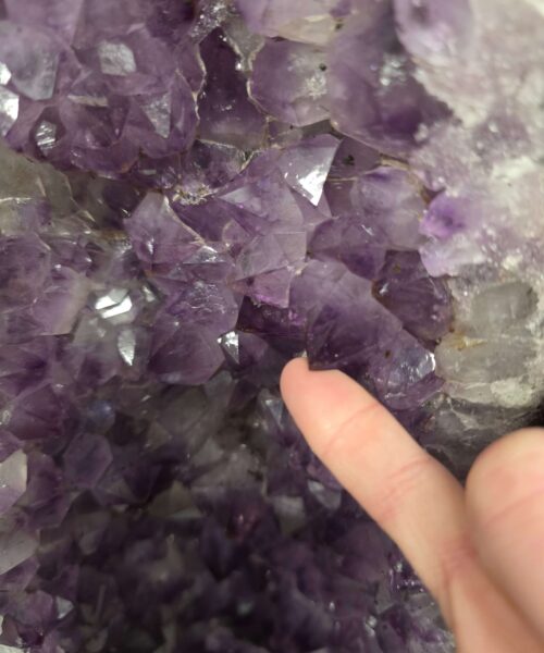 Tall Amethyst Crystal Geode 1120 Premium Queen Grade 26.10kg H72xW21xD17cm - Image 7